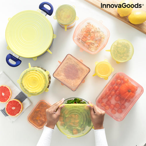 Set of 10 Reusable and Adjustable Lids Lilyd InnovaGoods