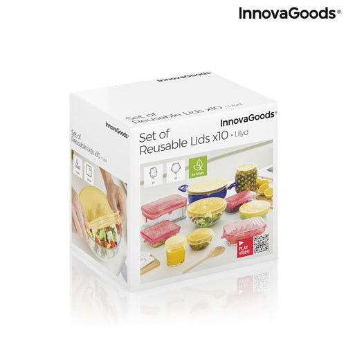 Set of 10 Reusable and Adjustable Lids Lilyd InnovaGoods
