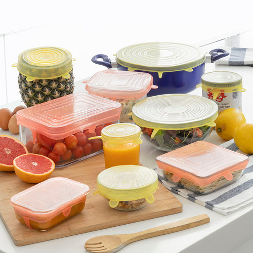Set of 10 Reusable and Adjustable Lids Lilyd InnovaGoods