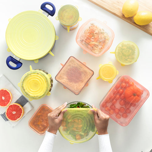 Set of 10 Reusable and Adjustable Lids Lilyd InnovaGoods