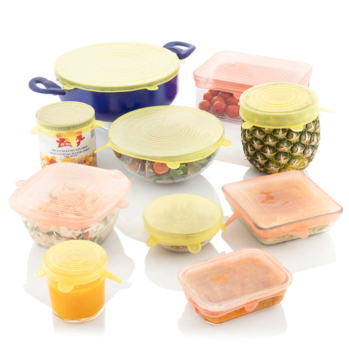 Set of 10 Reusable and Adjustable Lids Lilyd InnovaGoods