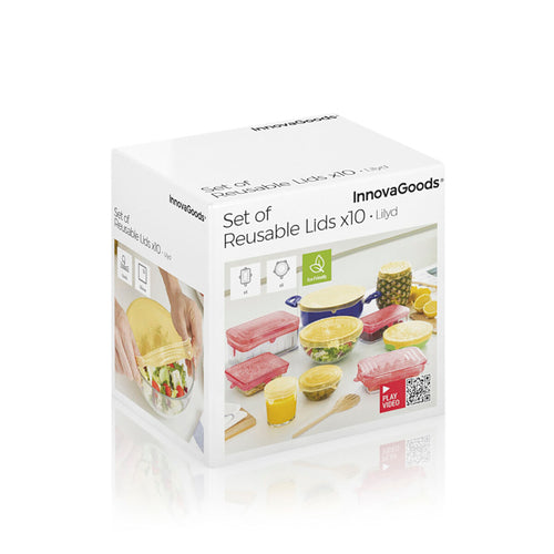 Set of 10 Reusable and Adjustable Lids Lilyd InnovaGoods